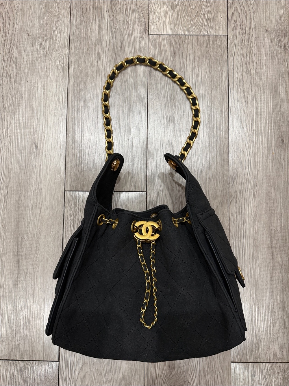 Hobo 25 logo bag black